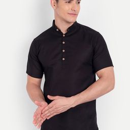 Vida Loca Band Collar Pure Cotton Kurta-picture-27