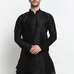 Benstoke Men Black Kurta-image-98