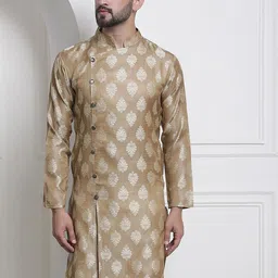 SOJANYA Ethnic Motifs Woven Design Kurta-image-0