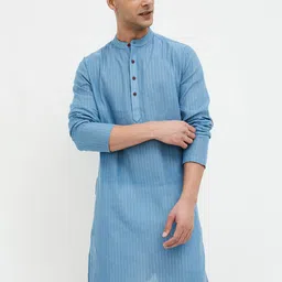 Melange by Lifestyle Men Yoke Design Thread Work Kurta-58