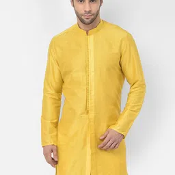 DEYANN Men Yellow Kurta-picture-48