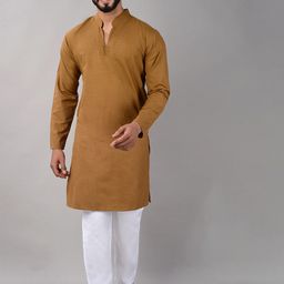 VILLAIN Mandarin Collar Straight Kurta-image-61