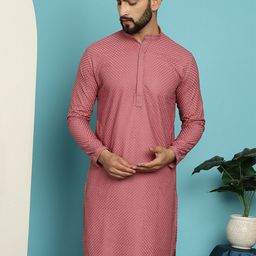 SOJANYA Ethnic Embroidered Straight Pure Cotton Kurta-43