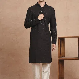 SWAGG INDIA Men Embroidered Thread Work Kurta-picture-48