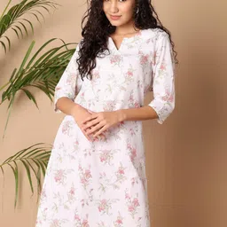 UNLIMITED Floral Printed Notch Thread Work Straight Kurta-picture-29