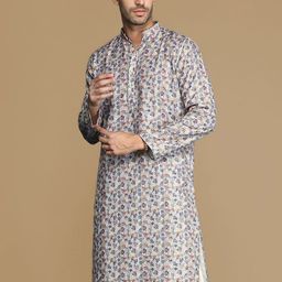 Sanwara Floral Printed Mandarin Collar Kurta-image-99