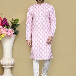 RANAK Men Paisley Printed Thread Work Kurta-picture-7