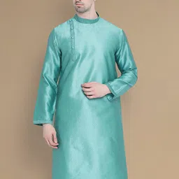 Sanwara Woven Design Thread Work Strigth Kurta-image-3