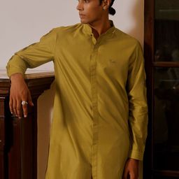 Andamen Shirt Collar Cotton Kurta-image-94