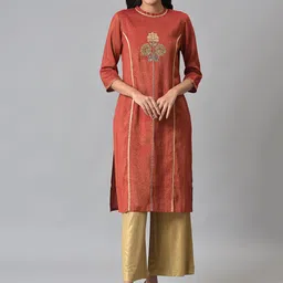 AURELIA Festive Sequined Kurta-image-9