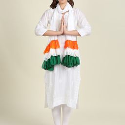 Dupatta Bazaar Chiffon Dupatta with Ruffles-picture-25