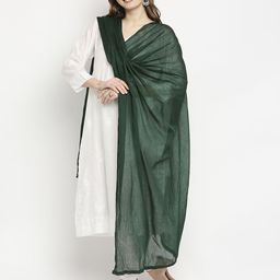 Dupatta Bazaar Green Pure Cotton Dupatta-41