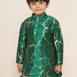 Sethukrishna Boys Abstract Printed Kurta-0