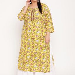 Sringam Women Green Ethnic Motifs Printed Flared Sleeves Kurta-image-19