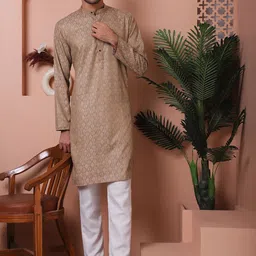Jompers Men Extended Sleeves Kurta-11