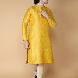 NAMASKAR Men Ethnic Motifs Band Collar Long Sleeves Kurta-picture-36