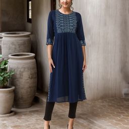 Soch Women Floral Yoke Design Kurta-30