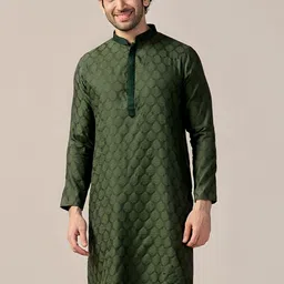 KISAH Men Geometric Kurta-picture-26