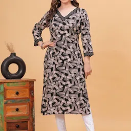 DRESSAR Women Ethnic Motifs Printed Asymmetric Kurta-28