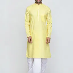 ROYAL KURTA Mandarin Collar Summer Sheers Kurta-image-80