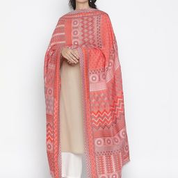 SHINGORA Rust Woven Design Dupatta-picture-37
