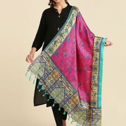 Dupatta Bazaar Ethnic Motifs Printed Tasselled Dupatta-58