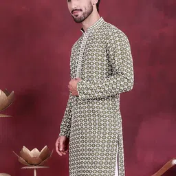 Jompers Geometric Embroidered Thread Work Straight Kurta-image-64