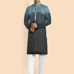 Vardha Geometric Embroidered Sequinned Straight Kurta-picture-12