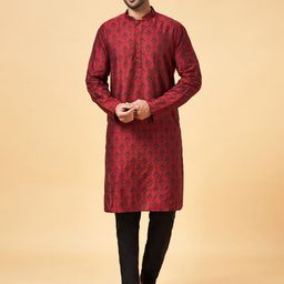 indus route by Pantaloons Ethnic Motifs Printed Regular Kurta-image-28