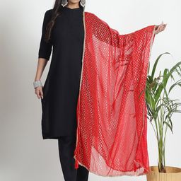 LOOM LEGACY Printed Dupatta with Zari-2