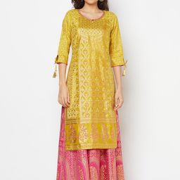 AURELIA Floral Printed Straight Kurta-picture-22