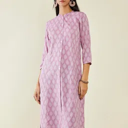 Soch Ethnic Motifs Printed A-Line Kurta-picture-10