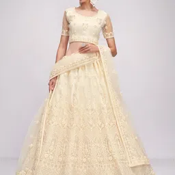 ALIZEH Semi-Stitched Lehenga & Unstitched Blouse With Dupatta-picture-29