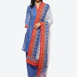 Biba Women Printed Kurta with Salwar & With Dupatta-picture-25