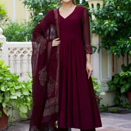 KALINI Women Regular Kurta with Trousers & With Dupatta-picture-29