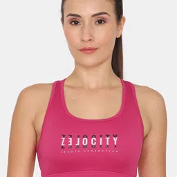 Zelocity by Zivame Typography Full Coverage Non-Wired Super Support Bra All Day Comfort-image-10