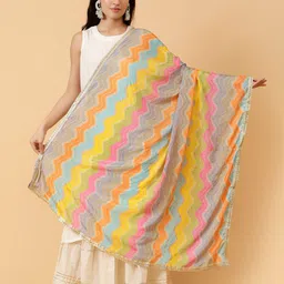 Moda Chales Geometric Printed Dupatta-37
