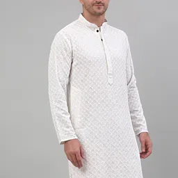 Jompers Chikankari Embroidered Sequinned Kurta-picture-18
