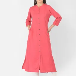Pistaa Women Peach-Coloured Kurta-picture-42
