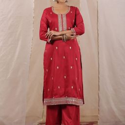 Ishin Ethnic Motifs Embroidered Straight Kurta-picture-12