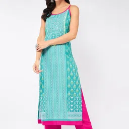 Pannkh Ethnic Motifs Printed Sleeveless Kurta-24