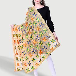 SWI Stylish Phulkari Embroidered Dupatta-picture-33