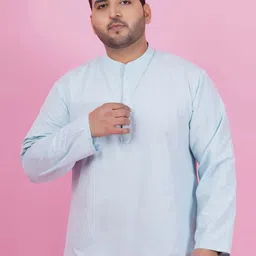 LastInch Mandarin Collar Cotton Short Kurta-30