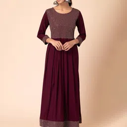 INDYA Embellished Sequined Anarkali Kurta-picture-37