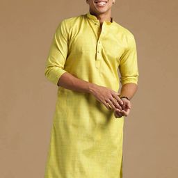 Sanwara Men Embroidered Summer Sheers Anarkali Kurta-image-77