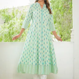 KALINI Ethnic Motifs Printed Anarkali Kurta-picture-35