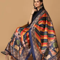 Kaizen TEXO FAB Ethnic Motifs Printed Silk Dupatta-33