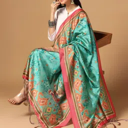 Kaizen TEXO FAB Ethnic Motifs Printed Silk Dupatta-45