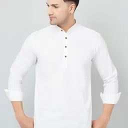 Le Mec Men Geometric Thread Work Pathani Kurta-picture-32
