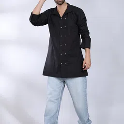 MIDAV High Neck Cotton Straight Kurta-picture-48